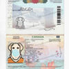 fake canadian passport template