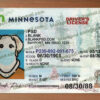 minnesota drivers license template