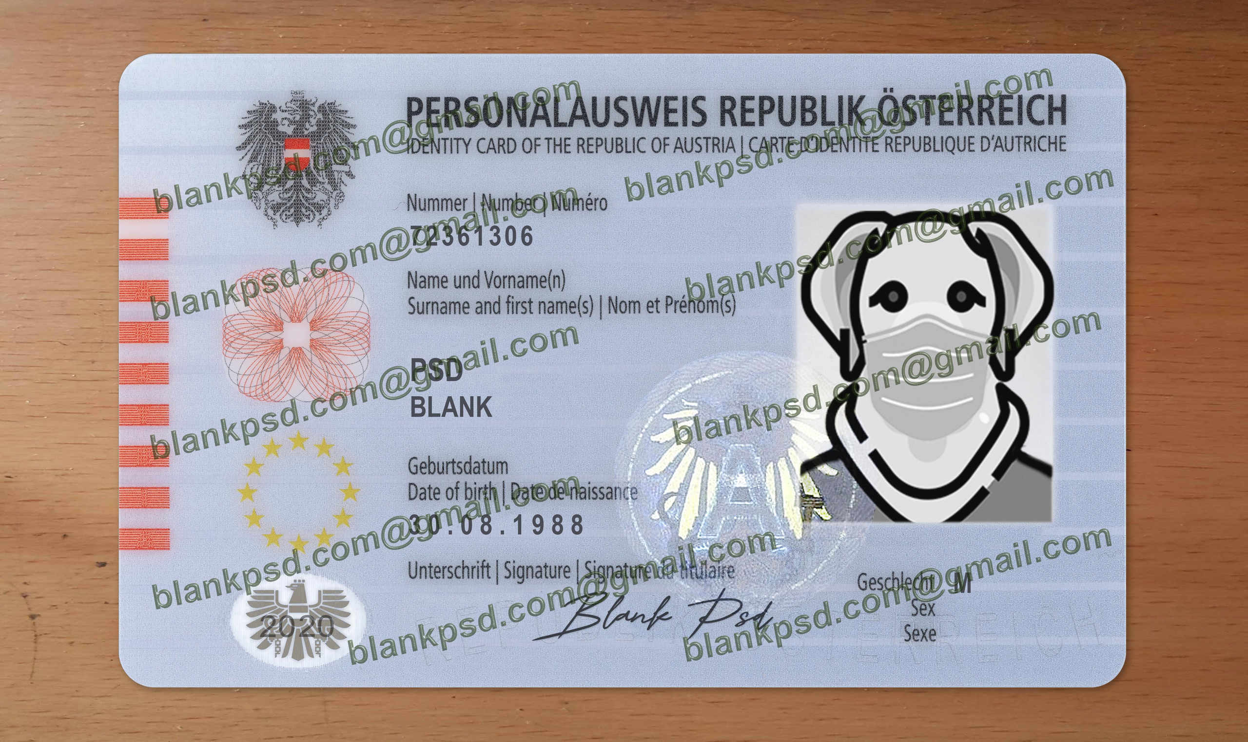 austria id card psd