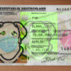 germany id card template