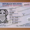 moldova id card template