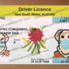 nsw drivers license template