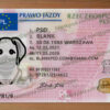 poland drivers license template