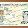 lithuania id card template