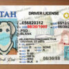 utah drivers license template