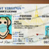 west virginia drivers license template